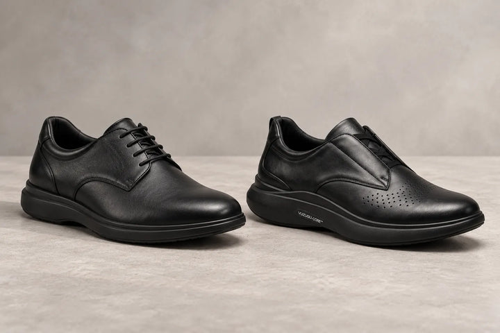 Wolf & Shepherd Crossover Derby and VUZUGU AURA hybrid Derby shoe comparison