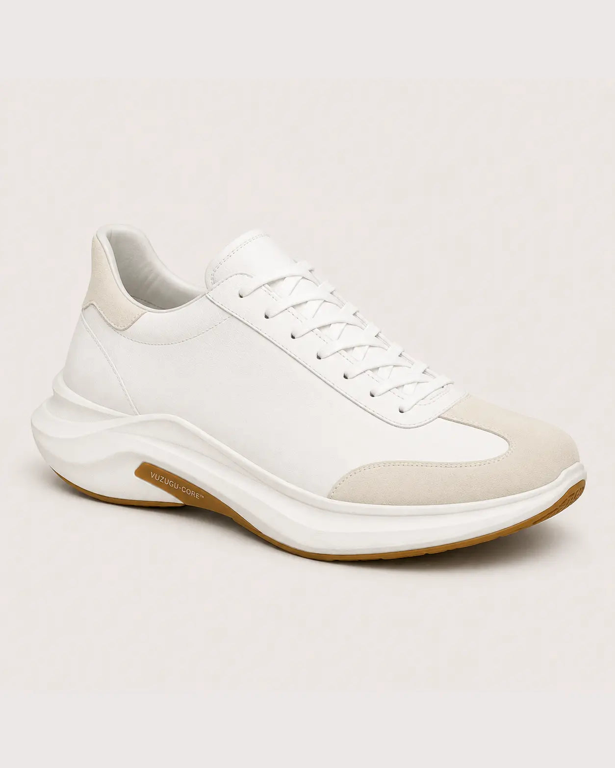 VUZUGU AURA German Trainer Knit-White